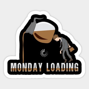 Funny Accountant Monday Coffee Sticker